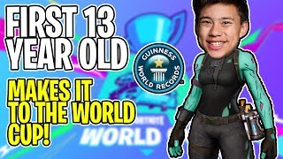 Im One of the First 13 YEAR OLDS In Fortnite WORLD CUP [upl. by Aikem]