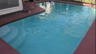 How to Clean Swimming Pool Debris Using Leaf Rake [upl. by Selma]