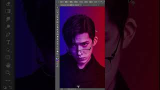 2 color effect on portrait in photoshop [upl. by Ong]