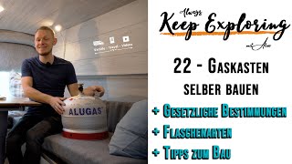 22 ‖ Selbst gebauter Gaskasten für den Van  DIY Campervan Selbstausbau [upl. by Llebanna78]