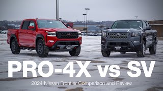 2024 Nissan Frontier SV vs Pro4X  Comparison and Review [upl. by Llerehs752]