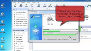 Extend System Partition Windows 2003 with AOMEI Partition Assistant [upl. by Akedijn567]