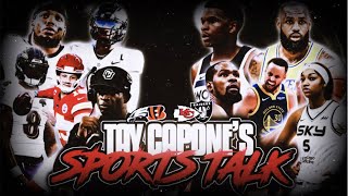 SPORTS TALK  LAKERS 20 RAVENS FRONT RUN GSW  CFB CHIEFS FOOTBALL SUNDAY ANGEL REESE  MORE‼️ [upl. by Garvin]