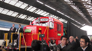 INAUGURACIÓN LOCOMOTORAS FEPASA D330102 [upl. by Ainelec]