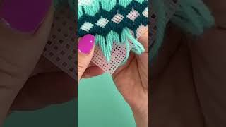 shorts satisfying Bargello Satisfying And Relaxing Stitching [upl. by Letha]