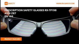 Prescription Safety Glasses RXTP198  ANSI Z87 and EN 166  RX Safety [upl. by Fiora]