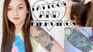 MY TATTOOS amp PIERCINGS [upl. by Aihsoj931]