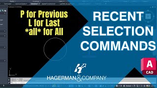 AutoCAD Recent Selection Commands Explained Previous Last and ALL [upl. by Jaynes]