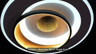 Lumina Lampu Ceiling Plafon Model DY1326D4903D [upl. by Esekram]