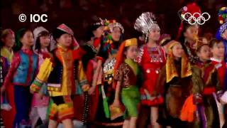 Incredible Highlights  Beijing 2008 Olympics  Opening Ceremony [upl. by Aihsal477]