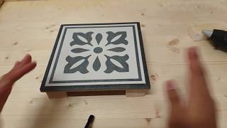 Fabriquer un dessous de plat en carrelage  DIY [upl. by Ferneau]