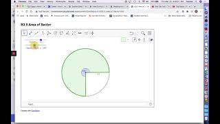 Edmentum Geometry Relating Arc Length and Area to Radius part 2 of 2 [upl. by Nosretep]