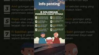 8 Golongan yang Berhak Menerima Zakat FitrahZakat Fitrahzakatramadhan [upl. by Cudlip367]