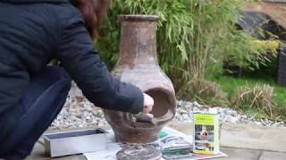 How to seal your Clay Chimenea with Chimseal [upl. by Yecram]