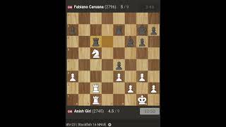 anish giri 10 Fabiano Caruana [upl. by Eddi]