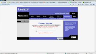 Install DDWRT firmware on a Linksys Router [upl. by Saxena]