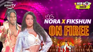 Nora Fatehi X FikShun 🔥 Remo DSouza  Hip Hop India  Amazon miniTV [upl. by Malarkey]