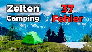 37 Tipps  Zelten Campen Wildcampen [upl. by Tamaru837]