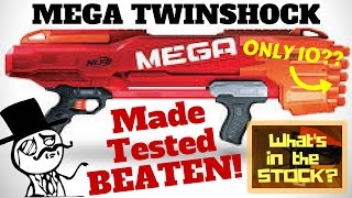 Nerf Mega Twinshock Review Firing and Beaten by justajolts Own Nerf Twin Shock Mega Mod [upl. by Ribble]