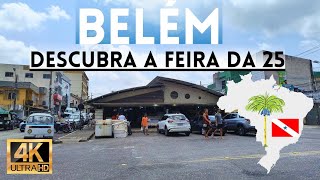 NA FEIRA LIVRE DA 25 EM BELÉM ENCONTRAMOS FARINHA BISCOITO POR R 8 REAIS  4k 50fps [upl. by Nylrahc]