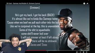 50 CENT amp EMINEM REACTION 🔥🔥  FIRST TIME HEARING 50 Cent  quotGatman And Robbinquot ft Eminem Lyrics [upl. by Eldnar154]