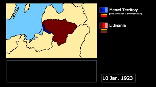 Wars The Lithuanian Invasion of Memelland 1923 Every Day [upl. by Galina380]