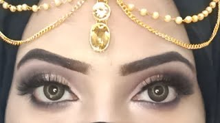 Bridal Cut Crease Eye Makeup Tutorial With SFR Eyeshadow Pallete [upl. by Wiley401]