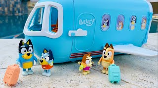 Vacation ‼️Bluey toys  Bluey 3 in 1 Transforming PlaneResort Playset [upl. by Acirederf]