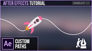 After Effects Tutorial Animate Any Object or Text Along a Custom Path [upl. by Moshe658]