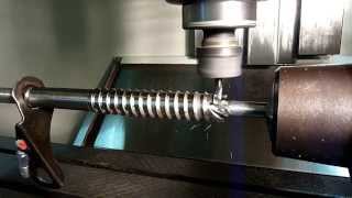 Ice Screw Sharpening on a 4 Axis CNC [upl. by Viridis]