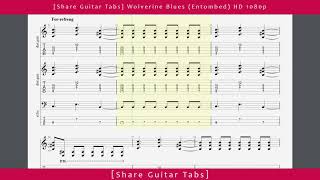 Share Guitar Tabs Wolverine Blues Entombed HD 1080p [upl. by Oirretna]