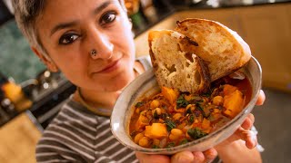 Butternut chickpea and spinach soup  Healthy food  Vegetarian amp vegan recipes  Food with Chetna [upl. by Nathanoj]