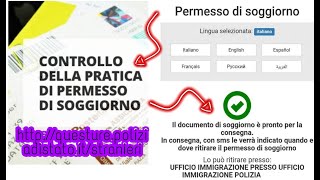 Controllo e ritiro del permesso di soggiornoinformarsi sulle tempisticheonlinecontact center [upl. by Tucky]