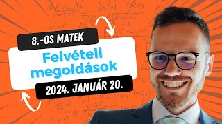 2024es 8os matek felvételi megoldások 💪💪💪 [upl. by Brigid230]