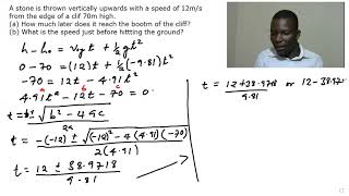KINEMATICS A Stone is Thrown Vertically Upwards 260971736280 [upl. by Haskel]