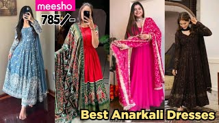 BEST ANARKALI SUITS FROM MEESHO 💕 Meesho Haul Try On Haulanarkali anarkalikurtis meeshoanarkali [upl. by Yuu]