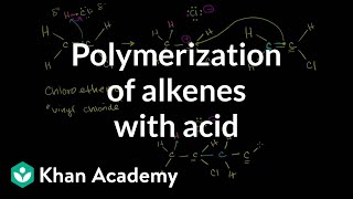 Polymerization of alkenes with acid  Alkenes and Alkynes  Organic chemistry  Khan Academy [upl. by Halyk625]