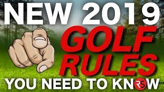 The new 2019 golf rules you NEED to know [upl. by Aiciruam]