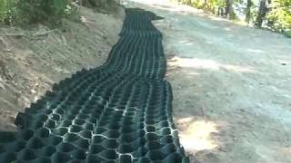 Stormwater management with SlopeGrid swale [upl. by Silliw]