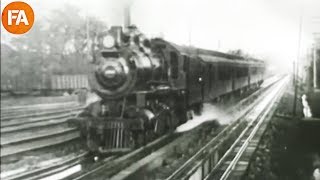 The American Railroads in 1897  Vintage Footage [upl. by Hercule]