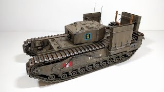 AFV Club Churchill MkIII Dieppe Raid build review [upl. by Acimot]