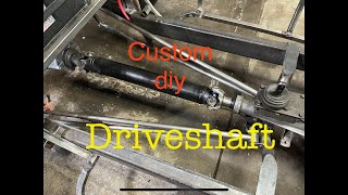 Custom driveshaft diy car fabrication hotrod [upl. by Aratahc]