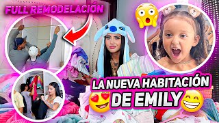 👷🏻‍♀️👧🏻 REMODELAMOS LA HABITACIÓN DE EMILY Y ASI QUEDÓ 😍  Sofi Muñoz 💕 [upl. by Eelyrehc]