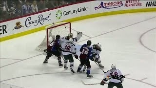 MacKinnon flips it past Kuemper for OT winner [upl. by Wilscam483]