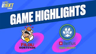 Filou Oostende vs Belfius MonsHainaut  Game Highlights [upl. by Dloreg]