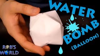 How to Make a Paper Balloon Water Bomb  Origami [upl. by Ahseeyt]