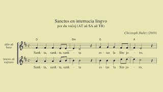 Sanctus en internacia lingvo [upl. by Holihs]