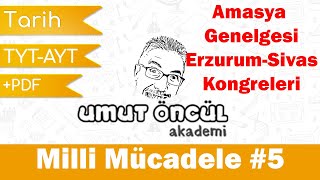 İnkılap Tarihi  TYT ve AYT  Milli Mücadele 5  Amasya Genelgesi  Erzurum ve Sivas Kongreleri [upl. by Idnis]