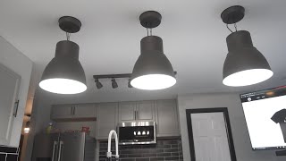 How To Install IKEA Hektar Pendant Lights  Installation and review [upl. by Jayme]