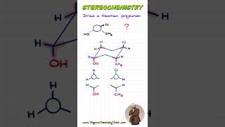 Newman Projection of a 6Membered Ring Made EASY chemistry organicchemistry mcat [upl. by Naujud]